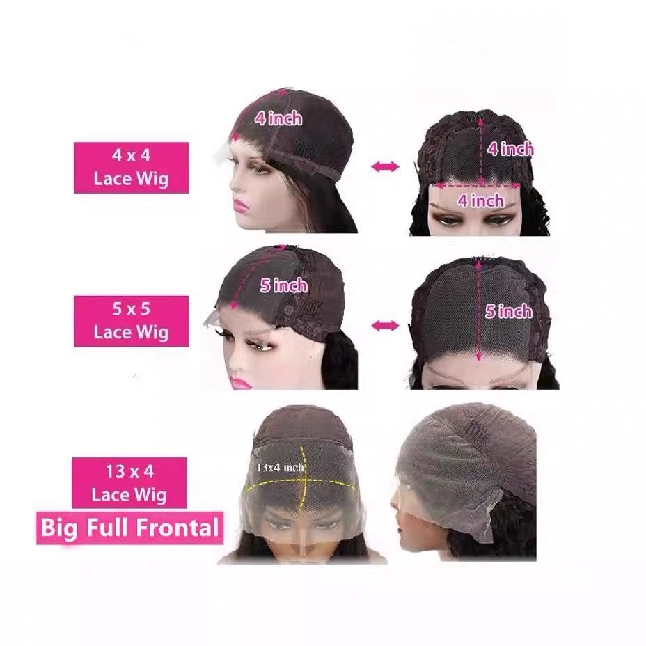 Wholesale Custom Human Hair Lace Wigs – Straight, Body Wave, Deep Curly & Bob Styles
