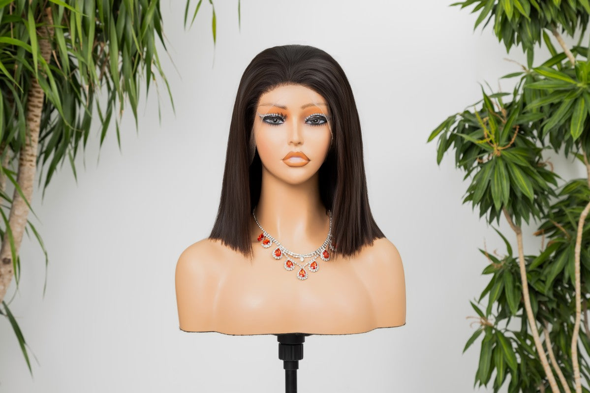 Wholesale HD Lace Straight Raw Human Hair Wig – 2×6 / 13×4 Pre-Bleached Bob & Long Lengths