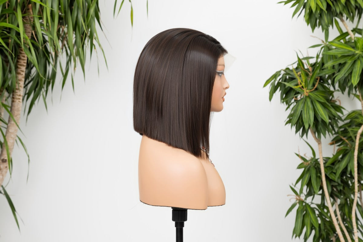 Wholesale HD Lace Straight Raw Human Hair Wig – 2×6 / 13×4 Pre-Bleached Bob & Long Lengths