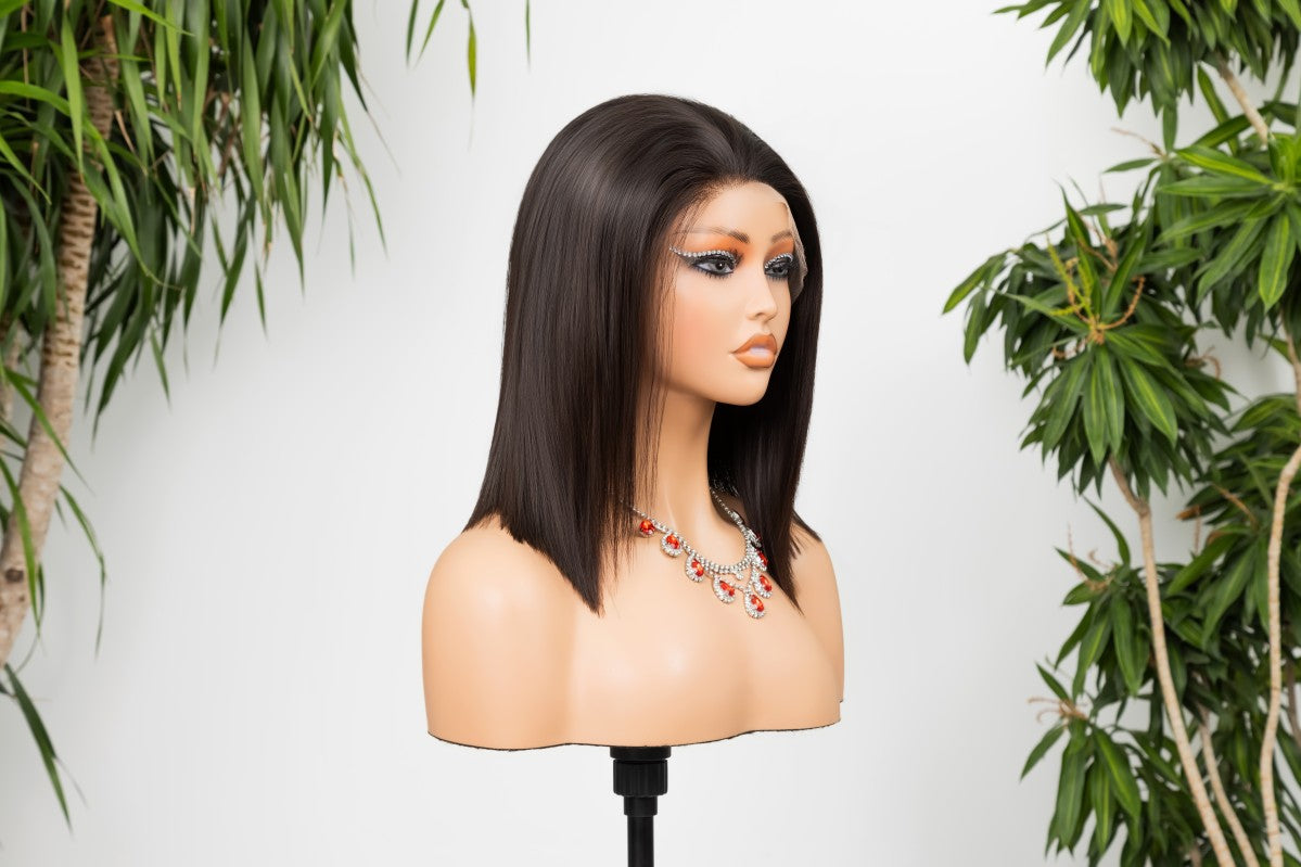 Wholesale HD Lace Straight Raw Human Hair Wig – 2×6 / 13×4 Pre-Bleached Bob & Long Lengths
