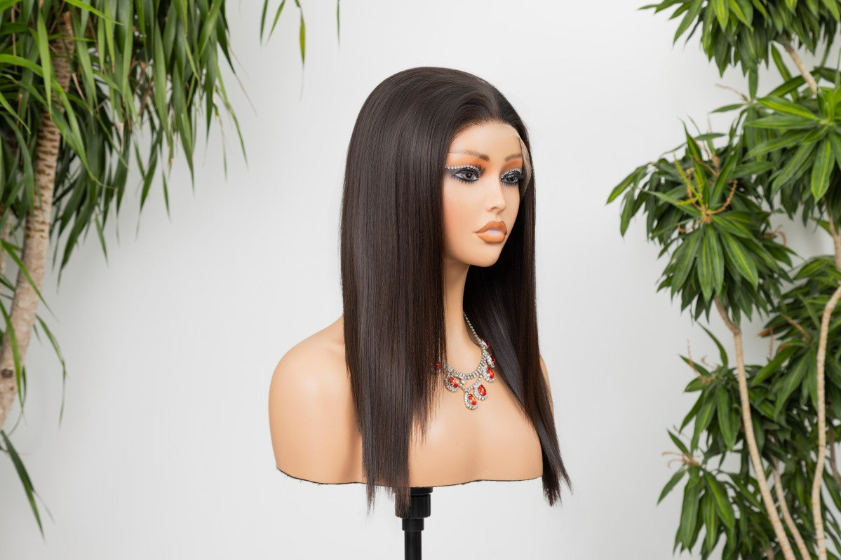 Wholesale HD Lace Straight Raw Human Hair Wig – 2×6 / 13×4 Pre-Bleached Bob & Long Lengths