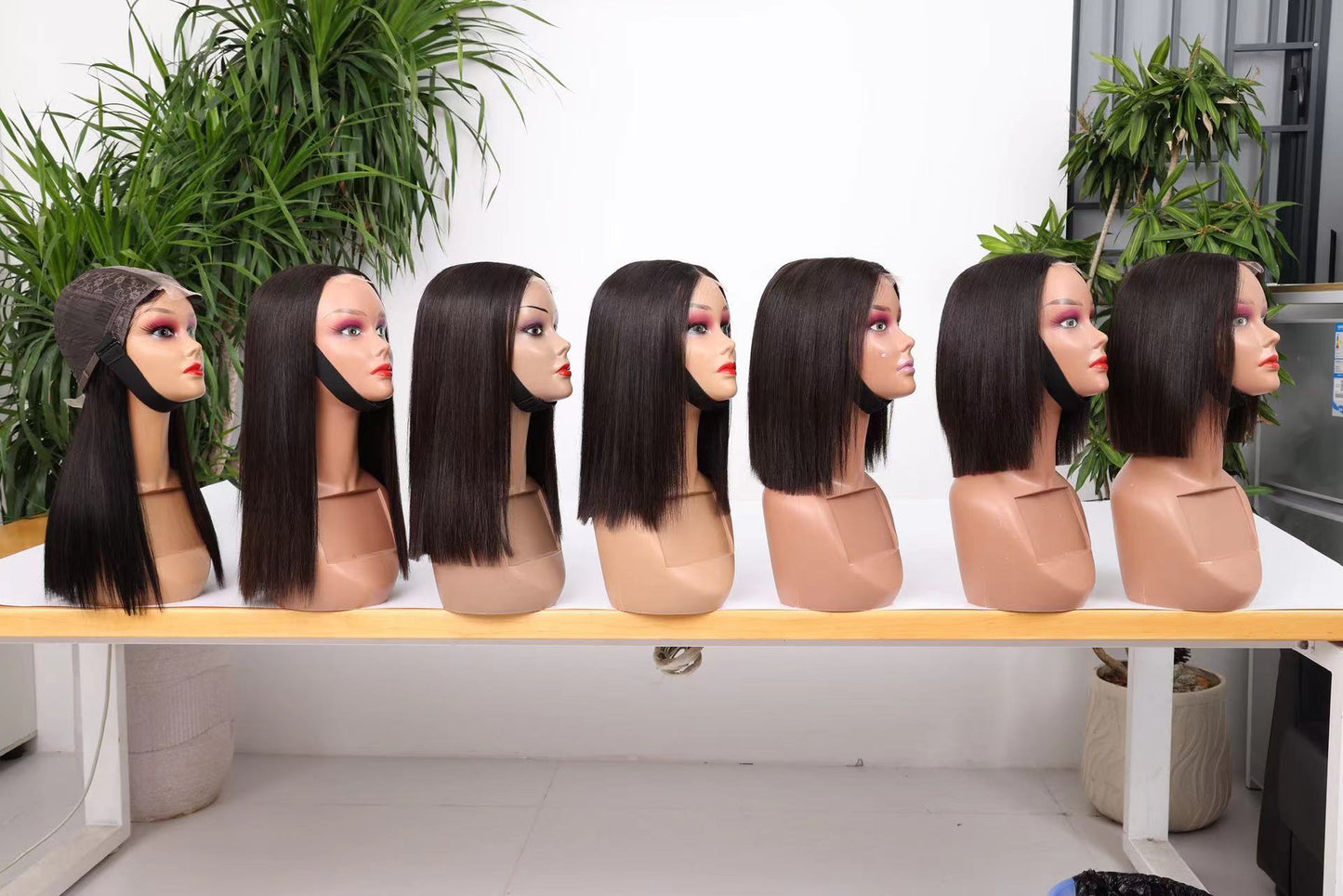 Wholesale HD Lace Straight Raw Human Hair Wig – 2×6 / 13×4 Pre-Bleached Bob & Long Lengths