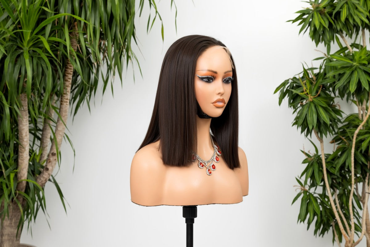 Wholesale HD Lace Straight Raw Human Hair Wig – 2×6 / 13×4 Pre-Bleached Bob & Long Lengths