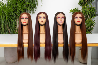 Wholesale HD Lace Straight Raw Human Hair Wig – 2×6 / 13×4 Pre-Bleached Bob & Long Lengths