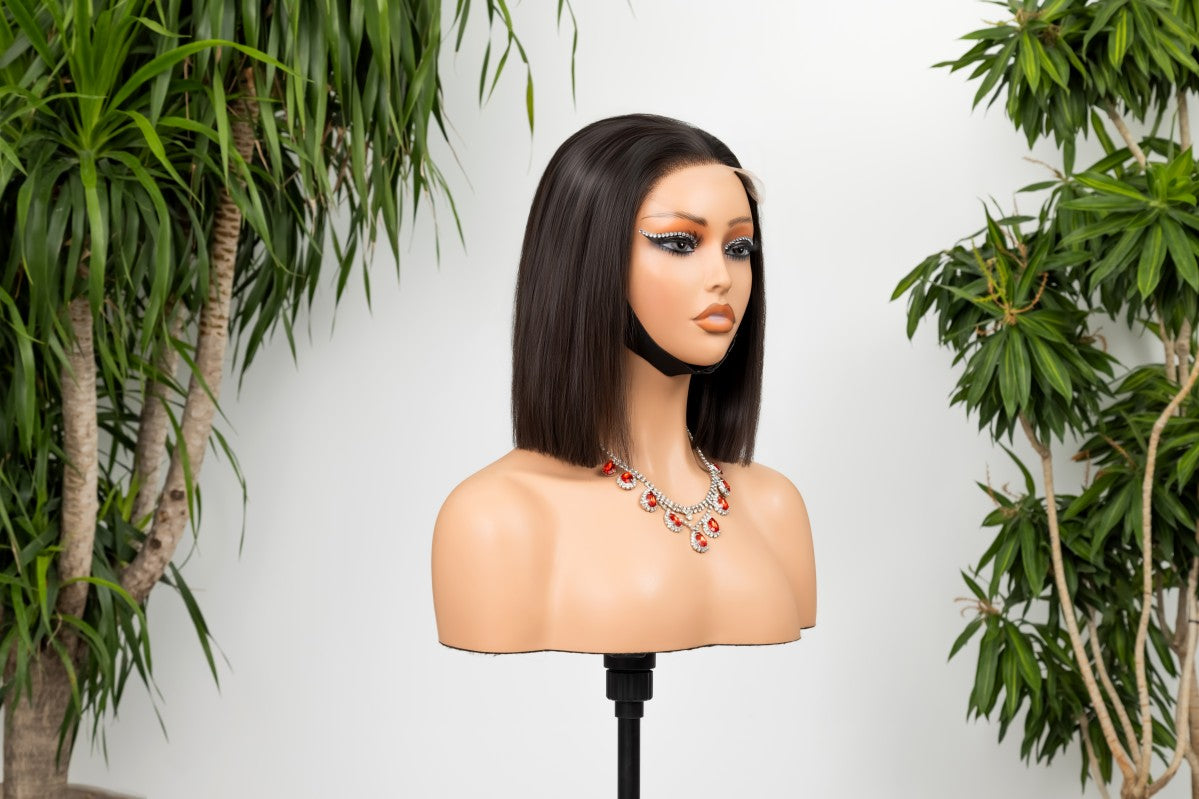 Wholesale HD Lace Straight Raw Human Hair Wig – 2×6 / 13×4 Pre-Bleached Bob & Long Lengths