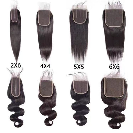 Wholesale HD Swiss Lace Closures & Frontals – Straight Human Hair, Multiple Sizes