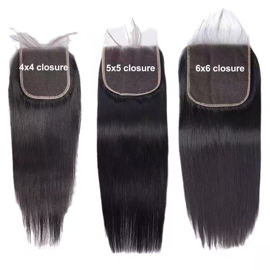 Wholesale HD Swiss Lace Closures & Frontals – Straight Human Hair, Multiple Sizes