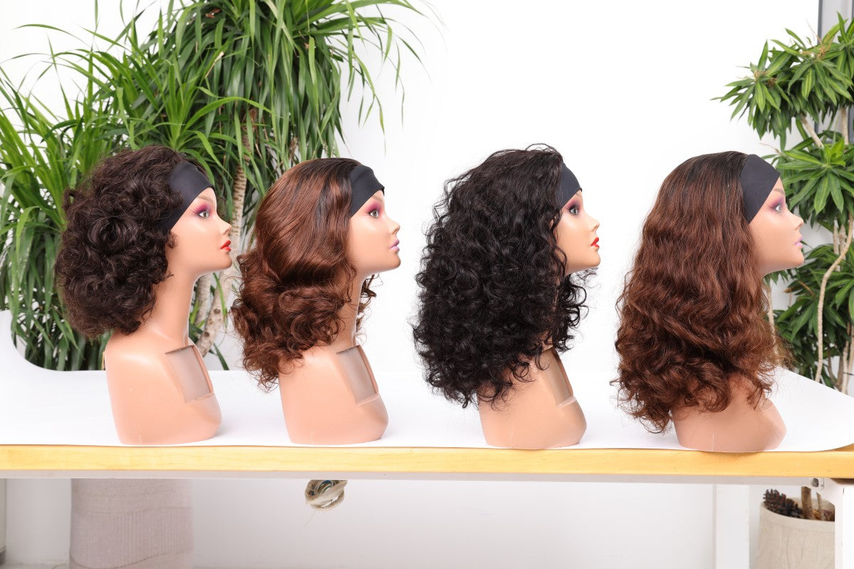 Wholesale Ready-to-Wear Headband Wigs – Curly & Wavy Styles
