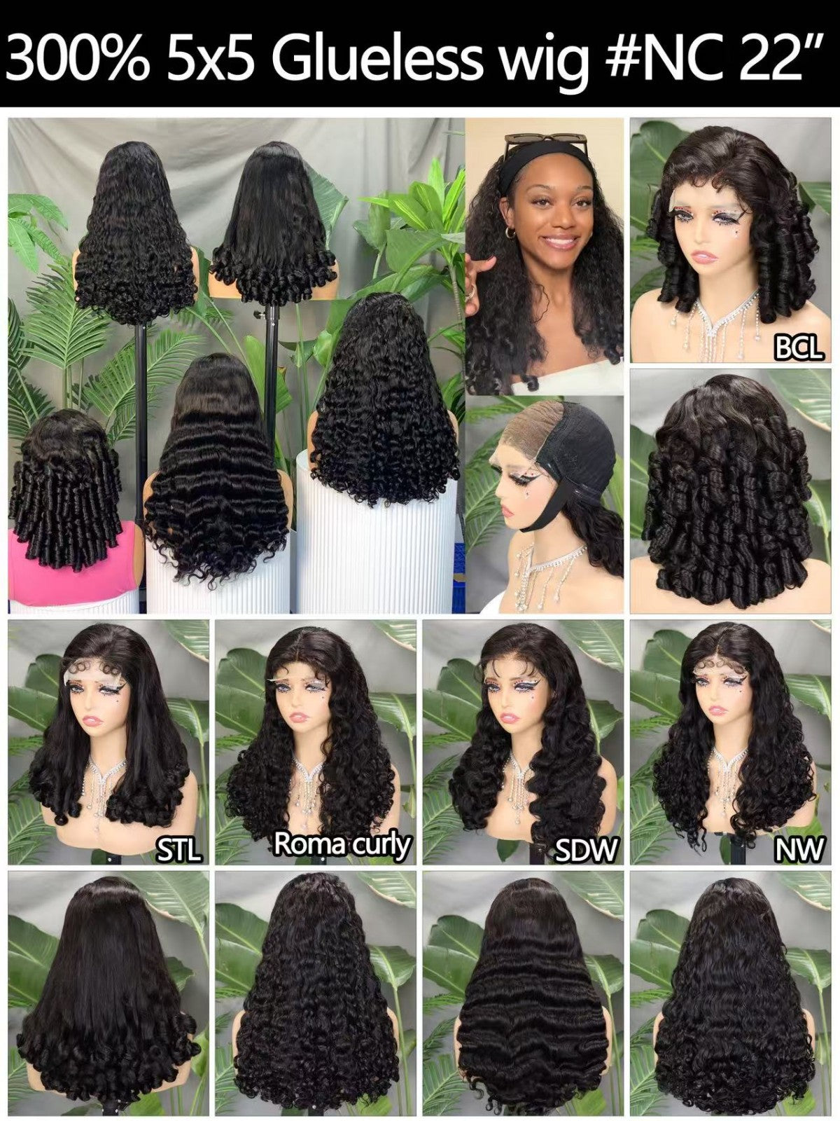 Wholesale Ready-to-Wear Headband Wigs – Curly & Wavy Styles