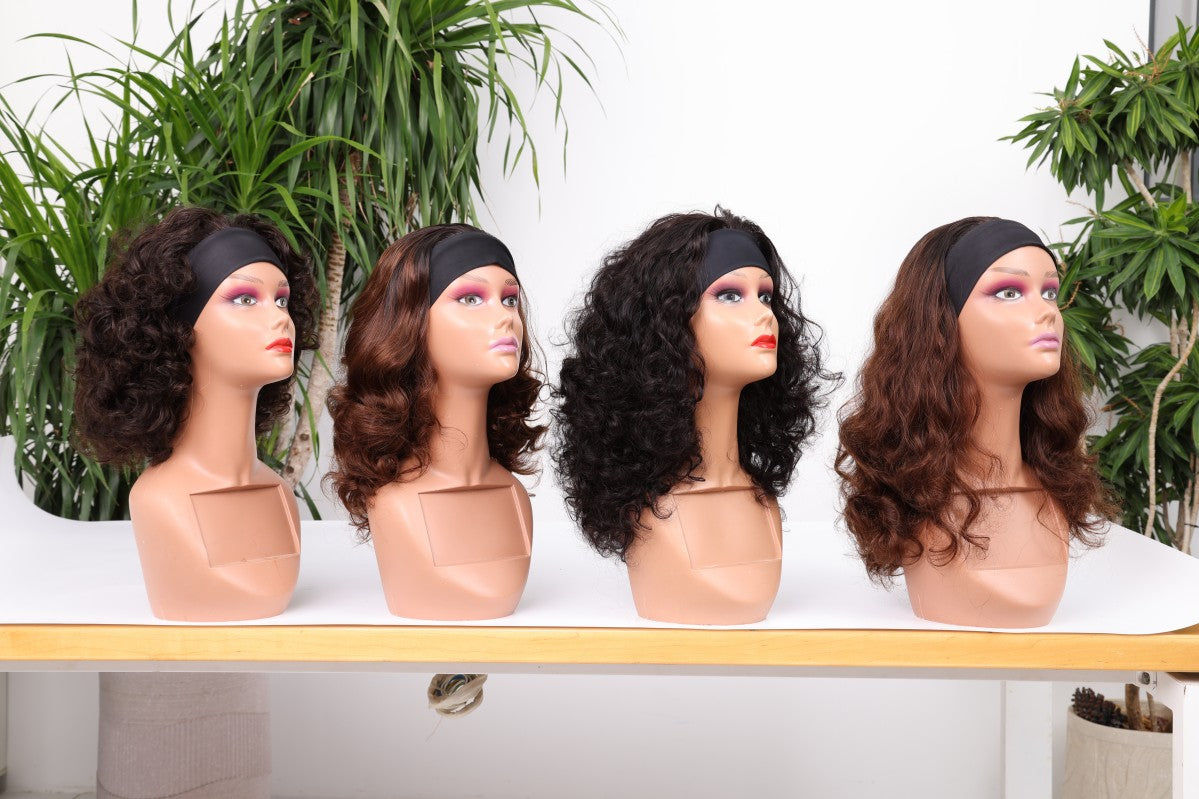 Wholesale Ready-to-Wear Headband Wigs – Curly & Wavy Styles