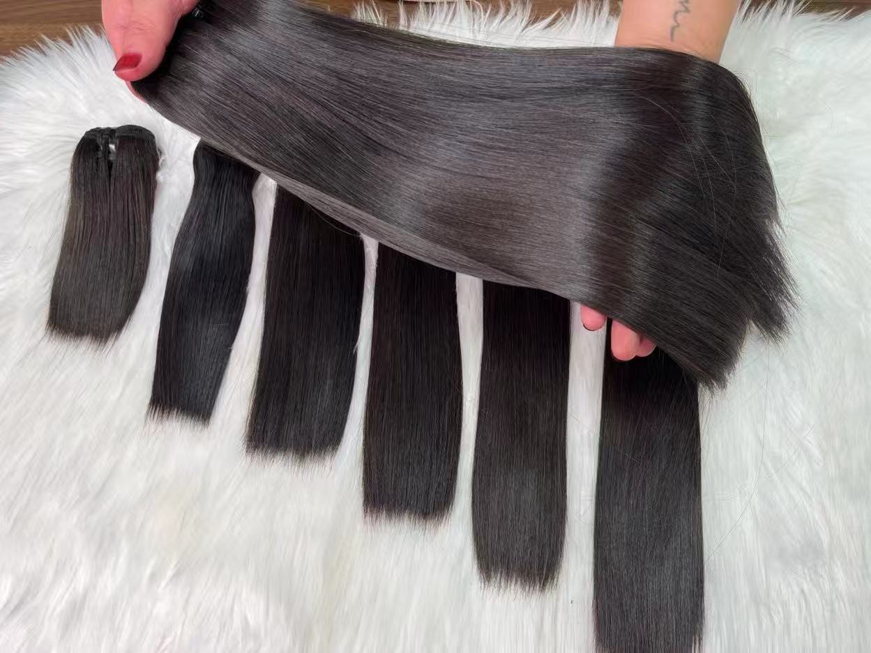 Wholesale Vietnamese Virgin Human Hair Weft Bundles – Super Double Drawn & Custom Colors
