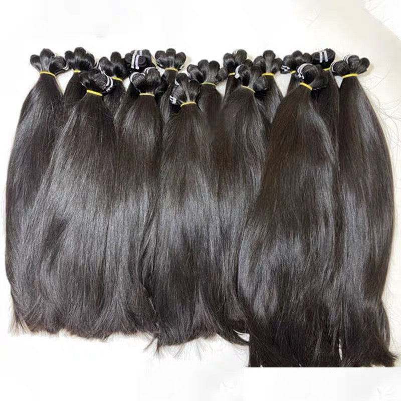 Wholesale Vietnamese Virgin Human Hair Weft Bundles – Super Double Drawn & Custom Colors