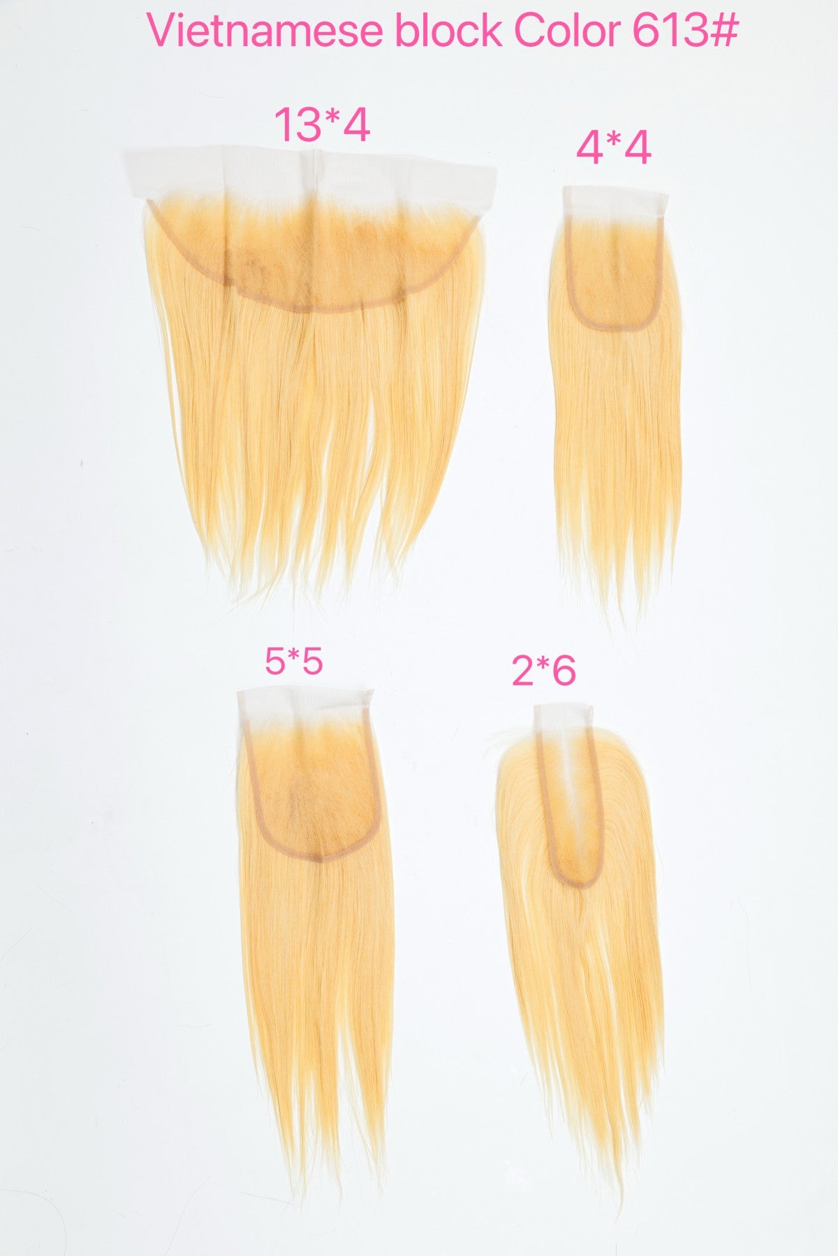 Wholesale HD Swiss Lace Closures & Frontals – Straight Human Hair, Multiple Sizes