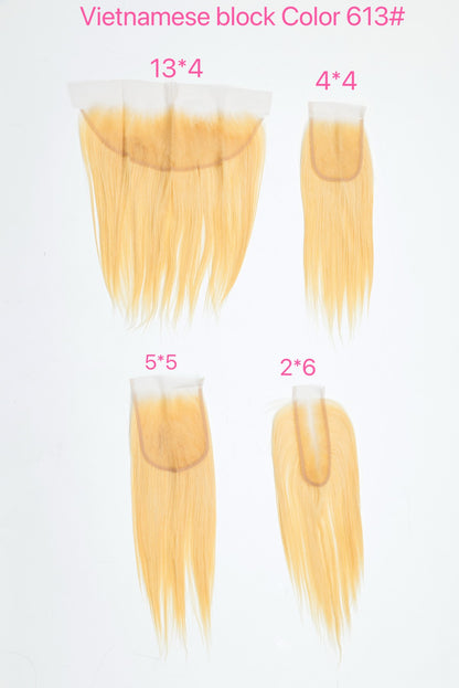 Wholesale HD Swiss Lace Closures & Frontals – Straight Human Hair, Multiple Sizes